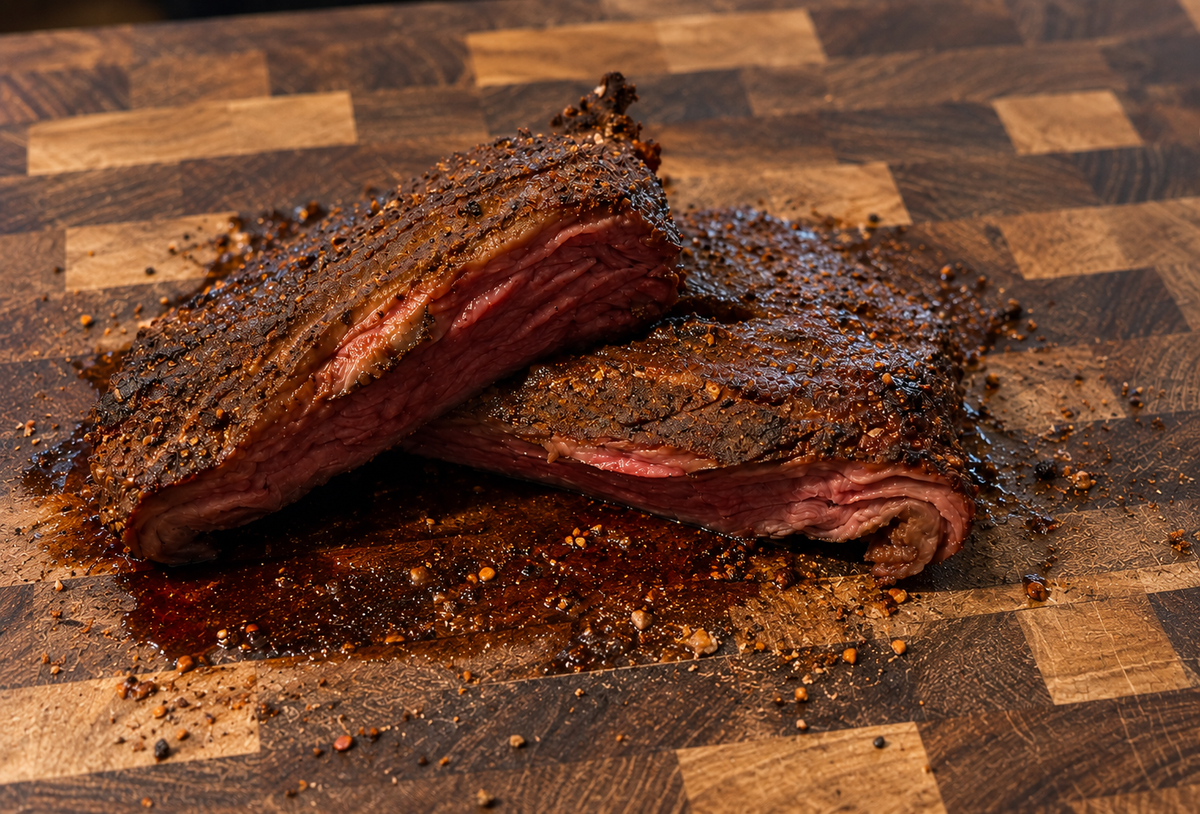 Bavette van de barbecue